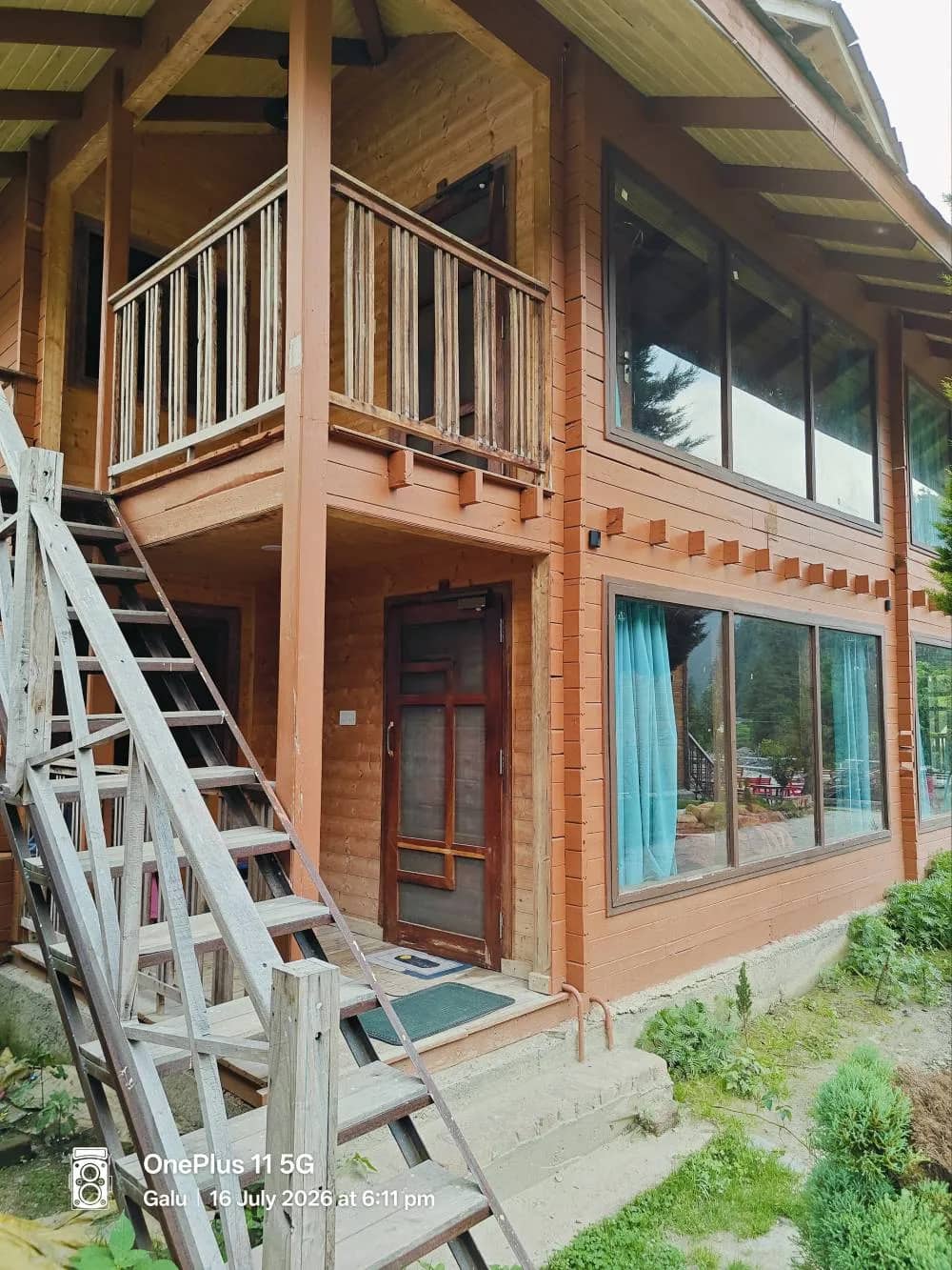 The grounds and cottages of The Heimat Resort, Barot Valley